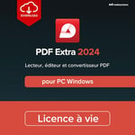 PDF Extra 2024 | Lecteur et éditeur PDF complet | Création, conversion, commentaires, remplissage et signature de PDF | Licence définitive | 1 ordinateur Windows | 1 utilisateur [Code en ligne PC]