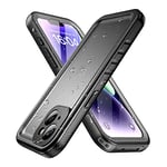 SPORTLINK Coque pour iPhone 14 Étanche Antichoc - 360 degres Incassable Militaire Rigide Intégrale Case/Bumper [IP68 Waterproof/Imperméable] Antipoussière [avec Protection Camera+Écran]-Noir 6,1"