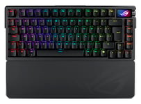 ASUS ROG Azoth Extreme 75% Gaming Mechanical Keyboard, Aluminum Chassis, Carbon Fiber Plate, Adjustable Gasket Mount, 3-Layer Dampening, OLED Touchscreen, ROG NX Snow Switches, PBT Keycaps | UK Layout