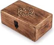 Indus Lifespace Country Style Wooden Jewellery Trinket Box Keepsake Storage Org