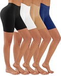 YADIFEN 4PACK Chub Rub Shorts Boxer Shorts Women Cotton Breathable Anti Chafe Shorts Slip Shorts Ultra Soft Yoga shorts Seamless Boyshort for Under Dress 2XL