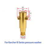 Connecteur de Lance pour Karcher K2 K3 K4 K5 K6 K7,Nettoyeur Haute Pression,Mousse de Neige,Adaptateur de Lavage de Voiture - Type aluminum #A