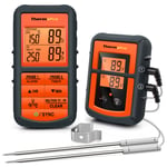 ThermoPro TP-08C 150M télécommande sans fil cuisine thermomètre double sonde pour barbecue,fumeur,gril,four,viande avec minuterie - Type TP08C