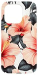 iPhone 15 Pro Aloha Style Hawaiian Hibiscus Flowers Floral Pattern Case