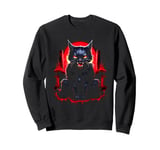 Black Cat Devil Demon Sweatshirt