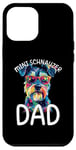 iPhone 12 Pro Max Mini Schnauzer Lover Colorful Pop Art Men Mini Schnauzer Dad Case