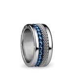 BERING Exchangeable Ring Combination for Women in Silver and Red with the Distinctive Twist and Change System, Lena