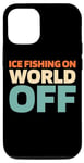 iPhone 15 Pro Retro Ice Fishing - Vintage Ice Fishing On World Off Case