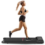 Under Desk Treadmill with Remote Control & LCD Display Installation Free(Black)