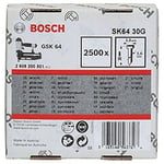 Bosch Professional 2500x Finish Nails SK64 25G (1.6/16 g, 2.8x1.45x50 mm, Galvanised, Accessories for Nail Guns, Pneumatic Nailers)