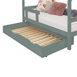 Tiroir de lit 120 x 200 avec sommier Buddy - Vert Sauge