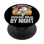 Porte-courrier par jour Ninja By Night Postal Worker PopSockets PopGrip Adhésif