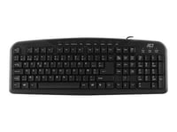 ACT AC5405 - Clavier - USB - AZERTY - Belge - noir - boîte