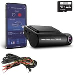 Thinkware Q850 Dash Cam QHD 1440p - Front Car Dash Camera With Super Night Vision, Connected App - Includes Hardwire Lead for Battery Safe Parking Mode & 32GB SD Card - Android/iOS App