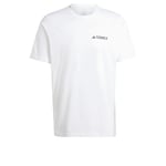 adidas Men's Terrex Graphic T-Shirt, White, 4XL