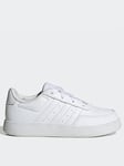 adidas Sportswear Kid's Breaknet 2.0 Trainers - White, White, Size 13 Younger