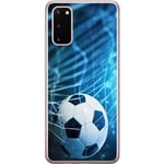 Samsung Galaxy S20 Transparent Mobilskal Fotboll