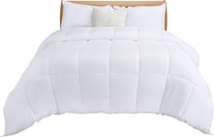 Utopia Bedding Couette 135x200 cm Toute Saison, Couette 280 GSM Toute Saison, Couette Respirante, édredon, Super Doux (Blanc)