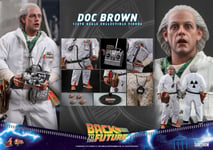 Hot Toys Movie Masterpiece Back to The Future Doc Brown 1/6 Scale Collectible *