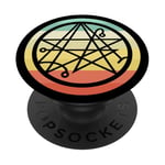 80s Retro Necronomicon and Miskatonic Themed Symbol PopSockets Adhesive PopGrip