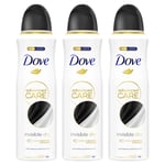 Dove Womens Advanced Care Antiperspirant Deodorant Spray 72H Invisible Dry, 200 ml, 3 Pack - Violet Lace - One Size