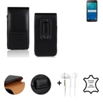 Vertical holster + headphones for Samsung Galaxy J2 Core 2020 Belt Pouch Protect