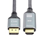 Cable Demoniteur Displayport 1.4 Vers Hdmi 2.0 Display 8K Uhd 4K Dp Vers Hdmimale 1,8M