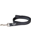 Julius-K9 C&G - Super-grip leash black/grey 20mm/1.0m with handle