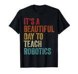 Vintage Robotics Instructor Inspiring Young Innovators Retro T-Shirt