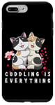 Coque pour iPhone 7 Plus/8 Plus Amoureux des chats Cuddling my cats, everything Famille Femme Homme