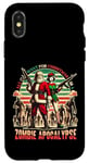 Coque pour iPhone X/XS Noël Apocalypse Zombie et Père Noël Zombi et Christmas Santa