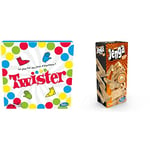 Lot de 2 Jeux de société Hasbro Gaming, Twister et Jenga, Version française, à partir de 6 Ans