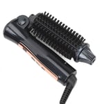 Foldable Hair Curler Straightening Brush Adjustable Temperature Anti Scald C SDS