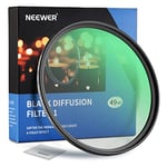 NEEWER 49mm Black Diffusion 1 Filtre Dreamy Cinematic Effect Camera Filtre Ultra Mince avec Verre Optique HD, Hydrofuge, Anti-Rayures,30 Couches Nano Revêtements pour Vidéo/Photographie