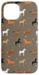 iPhone 15 Horses Pattern, Horse Lover Animal Lover Case