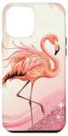 Coque pour iPhone 12 Pro Max Flamant rose mignon pour femmes filles flamants roses oiseaux