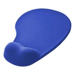 OcioDual Tapis de Souris avec Repose Poignet, Couleur Bleu, Mousepad Ergonomique avec Support en Gel, Tissu Doux avec Base en Caoutchouc Antidérapant pour Mouse Laser et Optique