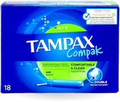 Tampax Compak Super Tampons 18's X 1