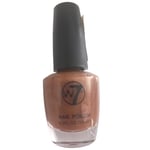 W7 Nail Polish 141 Golden Suede Effect