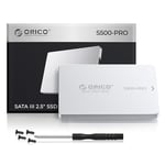 ORICO SSD SATA 1To, SSD 2.5" Interne, Jusqu'à 550MB/s, 3D NAND SATA III Disque SSD avec Coque en Aluminium, pour Desktop Laptop PS4 NAS DIY External Drive - S500PRO