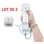 2 x Wii motion plus pour manette Wiimote Nintendo Wii - Blanc - Straße Game ®