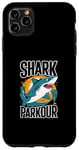 Coque pour iPhone 11 Pro Max Graphique d'aventure énergétique Shark Parkour