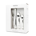 Wedgwood Vera Wang 40013696 Chime Cutlery Set 16 Pc Stainless Steel, Silver