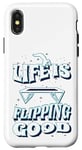 Coque pour iPhone X/XS Motivation Trampolin fitness-gymnastique Trampoline