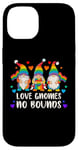 Coque pour iPhone 14 Fierté LGBT, Nains de jardin, Couleurs arc-en-ciel