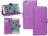 Apple iPhone 6/6S PU Wallet Case Purple