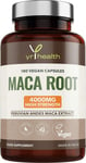 Maca Root Capsules 4000mg , 180 Vegan High Strength Peruvian Black Maca