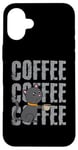 Coque pour iPhone 16 Plus Bande dessinée café chat