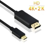 Câble USB C vers DisplayPort, Adaptateur USB Type C vers DP 4K@60Hz pour Macbook 2015, 13 -15 MacBook Pro 2016, SCB31