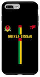 Coque pour iPhone 7 Plus/8 Plus Drapeau Guinée-Bissau, carte silhouette, emblème national